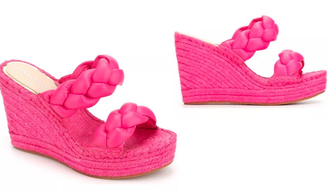 Sandalias Wedge Kenneth Cole Footwear Olivia Braid Espadrille a solo $49.93 (Reg. $125)