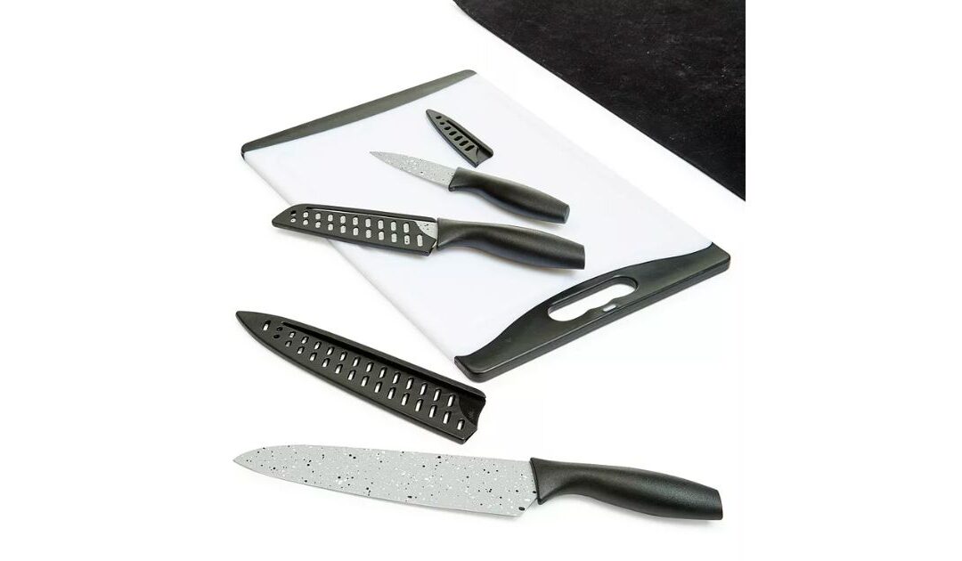 Tools of the Trade Knives & Cutting Board Set a solo $8.46 (Reg. $34)