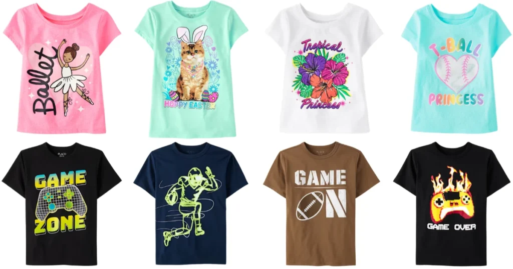 camisas para niños