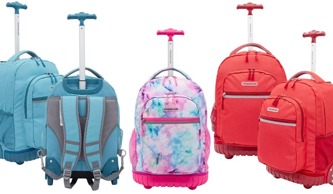 Bultos Travelers Club Finley Collection 18″ Rolling Backpack a solo $55.24 (Reg. $130)