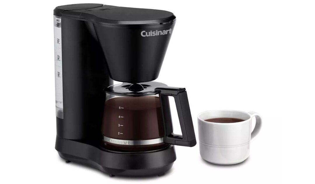 Cafetera Compacta Cuisinart de 5-Tazas SOLO $34.99 en Target (Reg. $45)