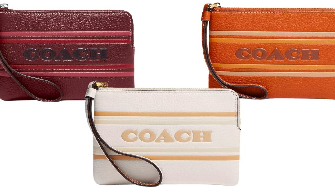 Coach Corner Zip Wristlet SOLO $29 (Reg. $108)
