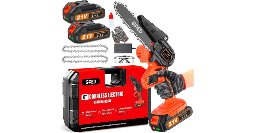 Mini Chainsaw GPED de 6-Pulgadas