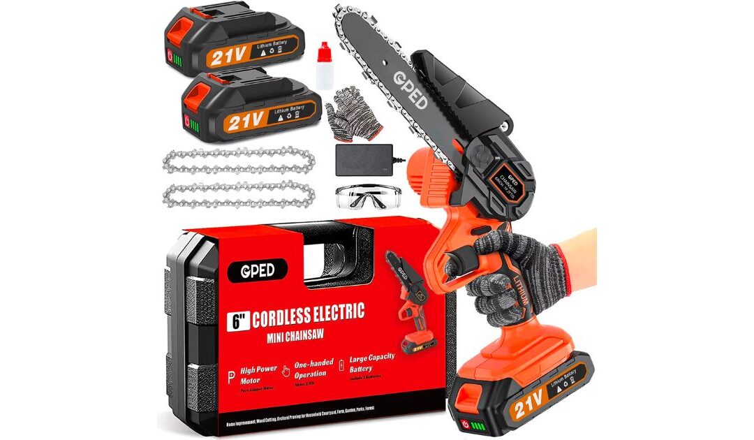 Mini Chainsaw GPED de 6-Pulgadas a solo $42.99 en Walmart (Reg. $100)