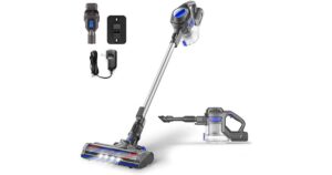Moosoo Cordless Lightweight Stick Vacuum Cleaner 4-in-1