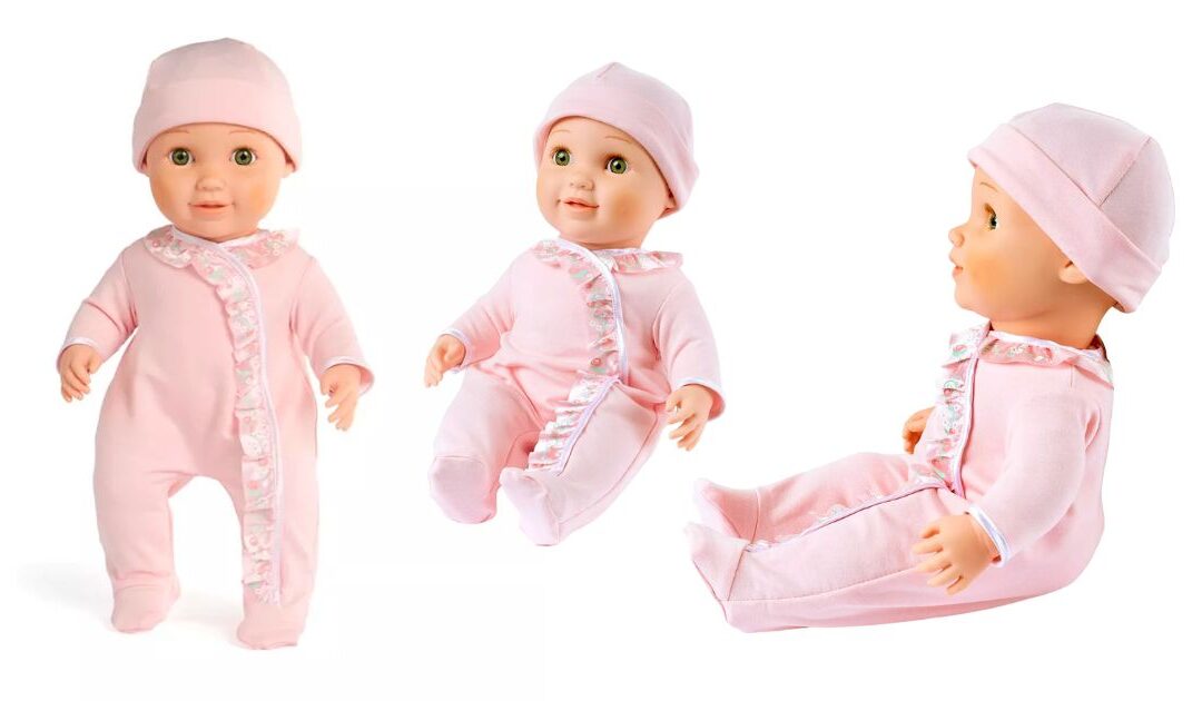 Muñeca You & Me Baby So Sweet Nursery Doll with Pink Outfit a solo $10.43 (Reg. $35)