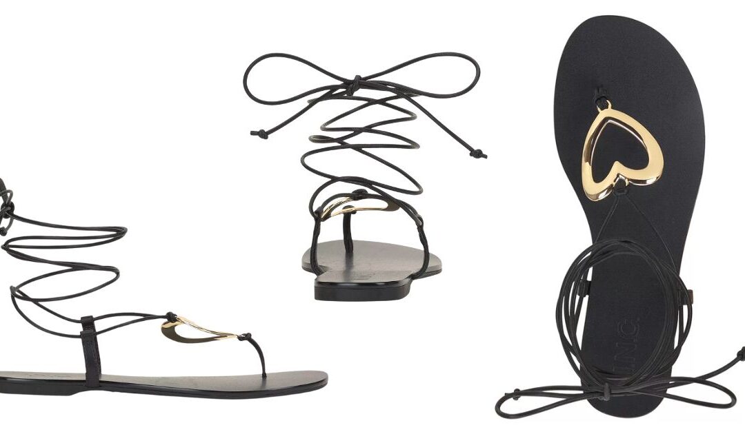 Sandalias INC International Concepts Ganesa Heart Lace Up Flat a solo $41.65 (Reg. $59.50)