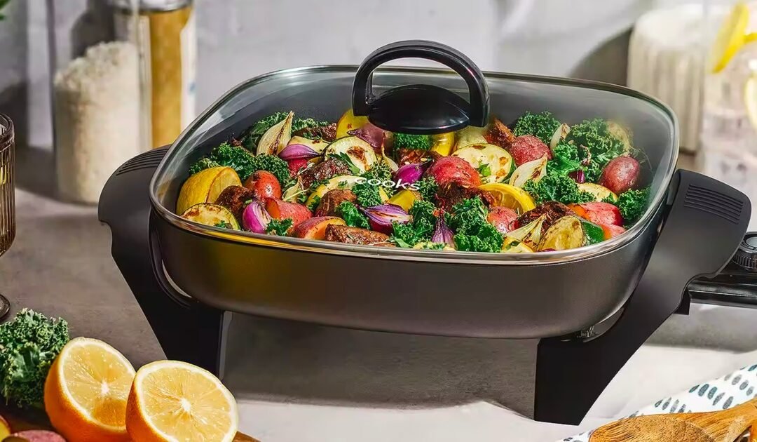 Sartén Eléctrico Cooks 12″ x 12″ a solo $31.49 en JCPenney (Reg. $60)
