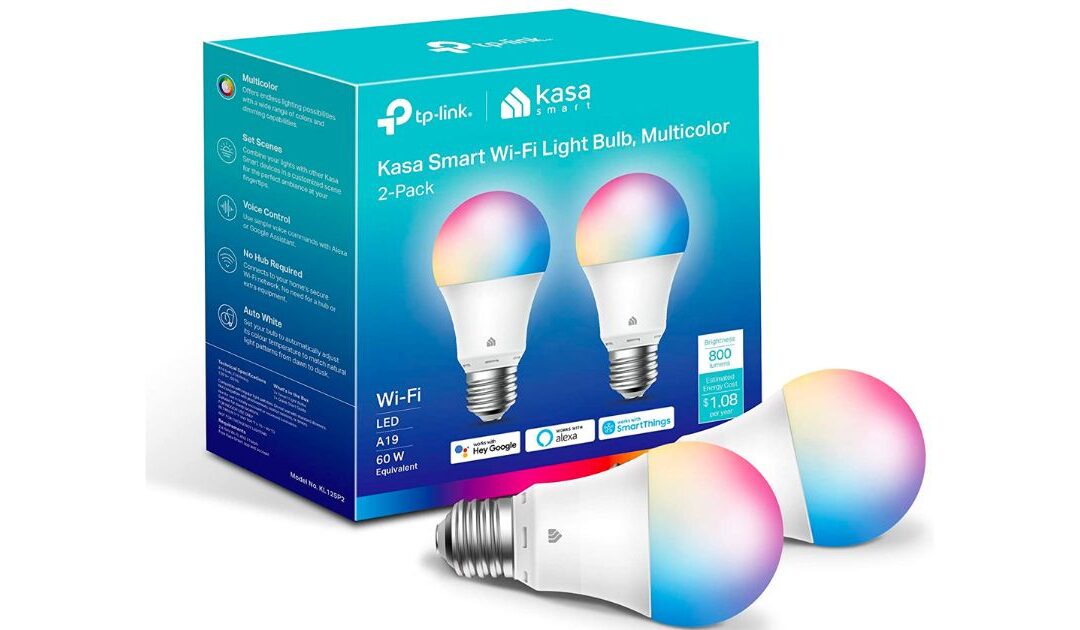 Set de 2 Bombillas Inteligentes Kasa SOLO $16.99 (Reg $25)
