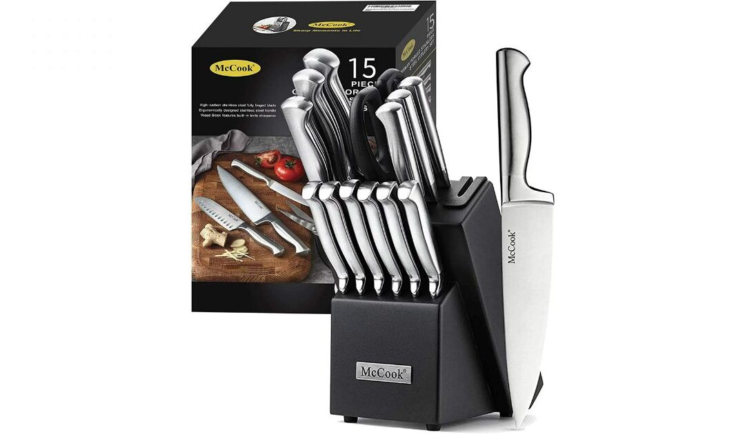 Set de Cuchillos McCook en Stainless Steel 15-Piezas SOLO $54.99 en Walmart (Reg. $70)