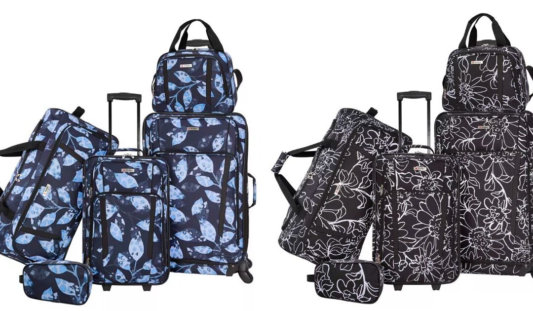 Set de Maletas Tag Freehold de 5 Piezas Softside Spinner a SOLO $69.99 (Reg. $240)