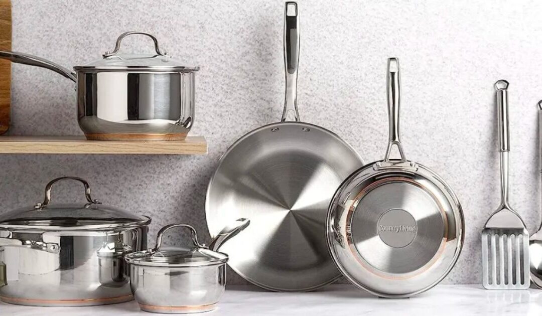 Stainless Steel Cookware Set SOLO $66.02 (Reg $108) + Envío GRATIS