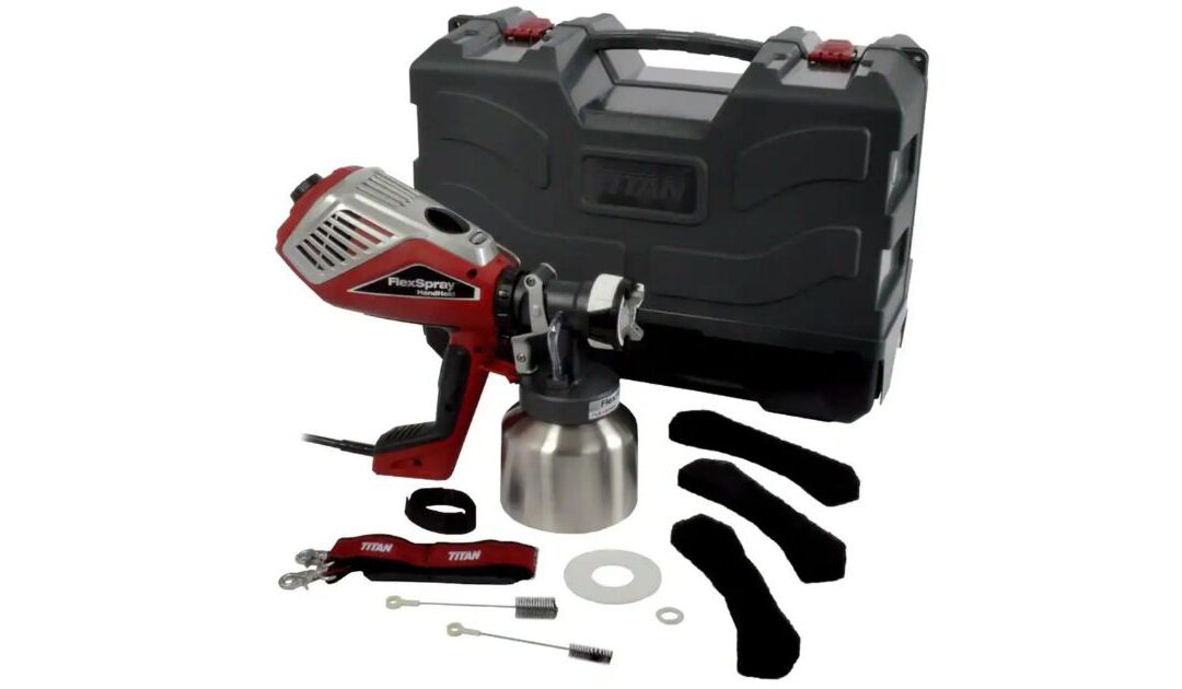 TITAN FlexSpray HVLP Paint Sprayer SOLO $99 en Home Depot (Reg. $290)
