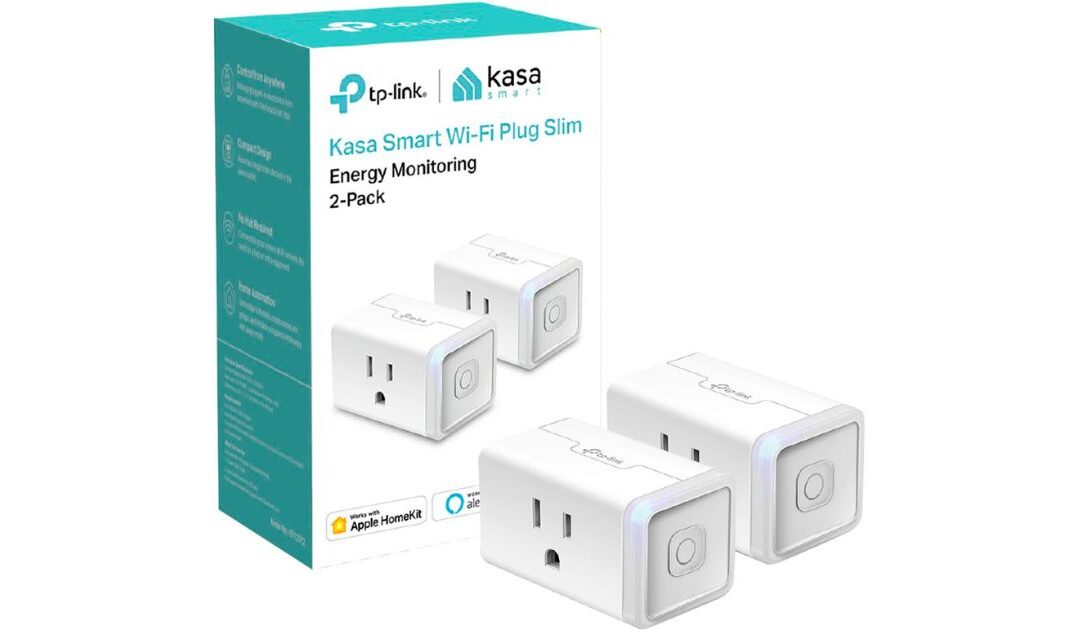 Paquete de 2 TP-Link Kasa Smart Wi-Fi Plug Mini with Homekit SOLO $17.99 (Reg. $30)