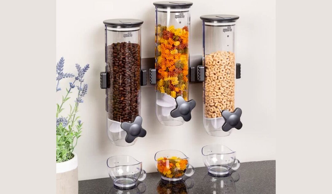Triple Canister Cereal Dispenser SOLO $32.99 (Reg $67)