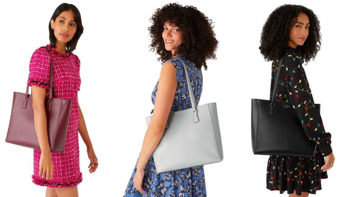 Kate Spade Perry Leather Laptop Tote SOLO $99 (Reg $459)