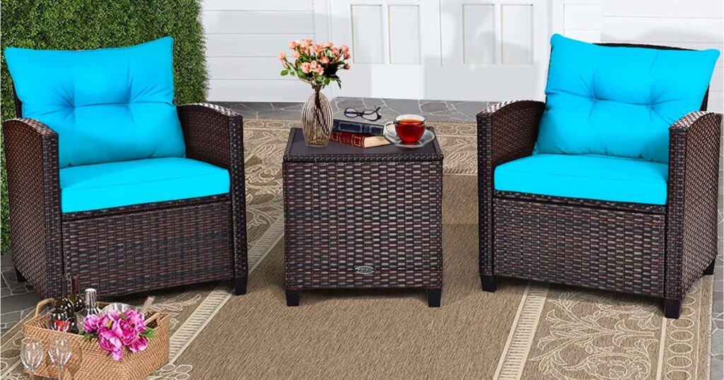 Juego de Muebles en Rattan para Patio