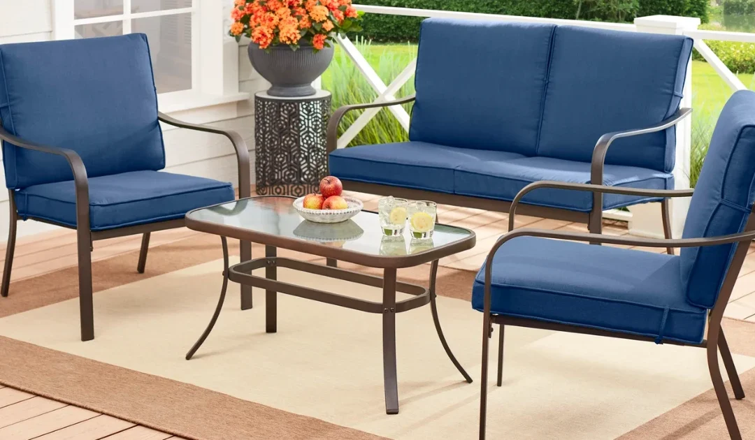 Set de Patio Mainstays de 4-Piezas SOLO $119 en Walmart (Reg. $298)