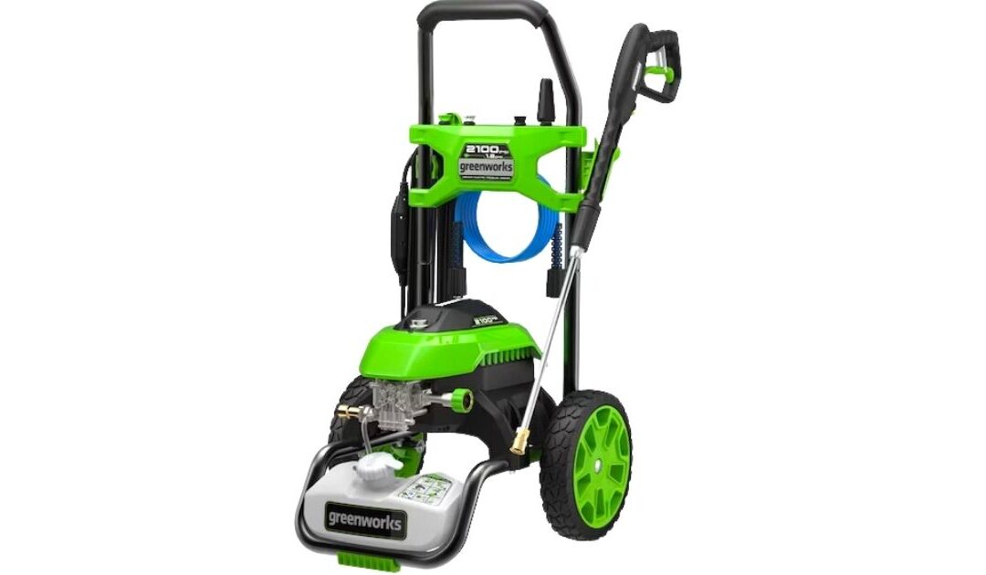 Máquina a Presión Greenworks 2100 PSI SOLO $199 en Lowe’s (Reg. $249)