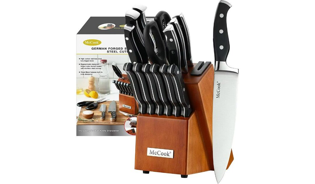 Set de Cuchillos McCook de 15-Piezas SOLO $49.98 en Walmart (Reg. $90)