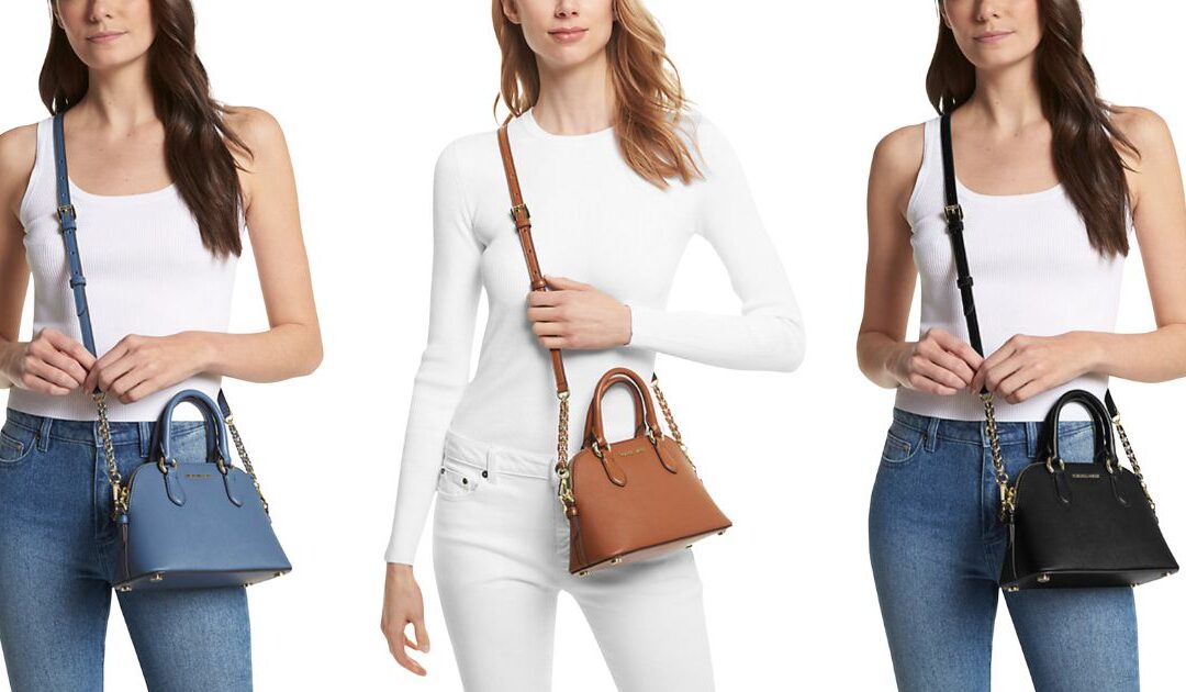 Michael Kors Veronica Saffiano Leather Crossbody Bag SOLO $89 (Reg. $258)