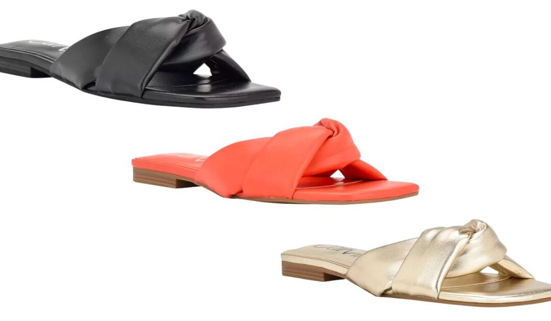 Sandalias Calvin Klein Marita Casual Slip-on Flat a solo $31.53 (Reg. $79)