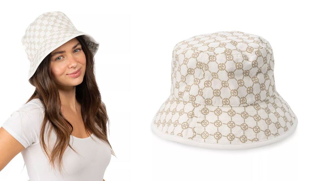 Sombrero Giani Bernini Cotton Log Print Bucket a solo $24.25 (Reg. $48.50)