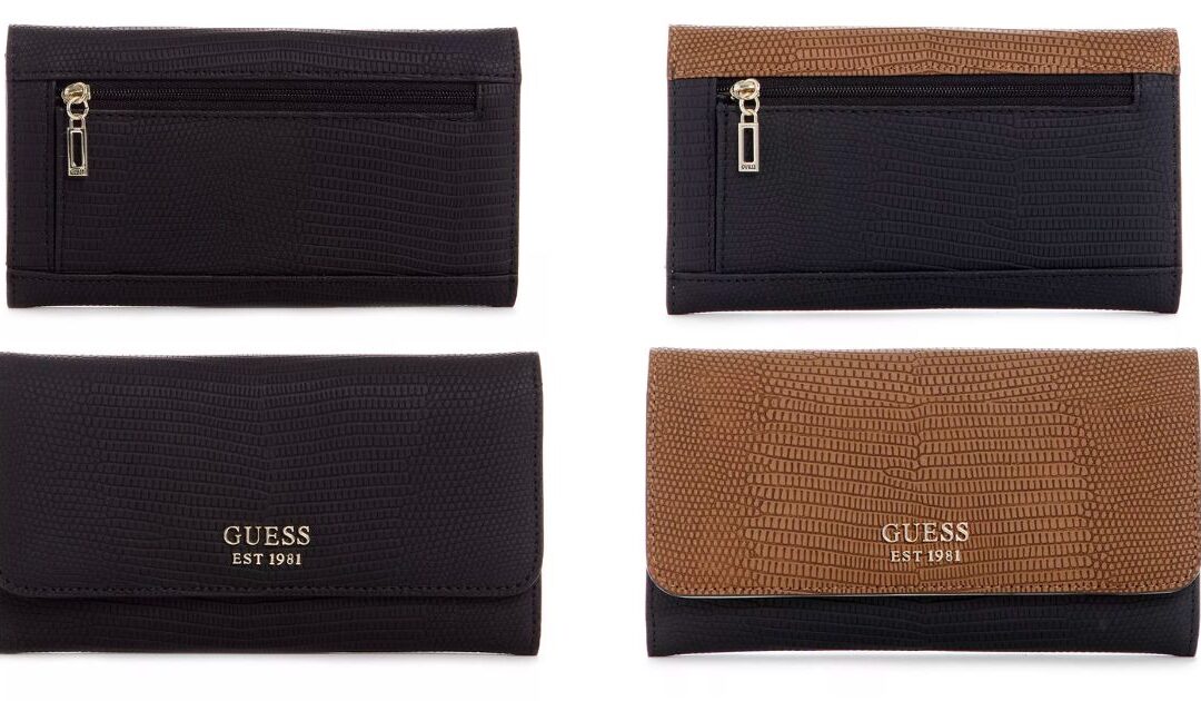 Cartera Guess Lyndi Slim Clutch Wallet a solo $27 (Reg. $45)