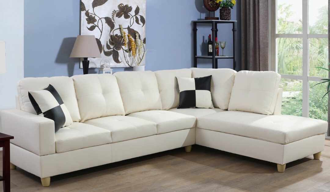 Chaidez Vegan Leather Sectional SOLO $469.99 (Reg $630)
