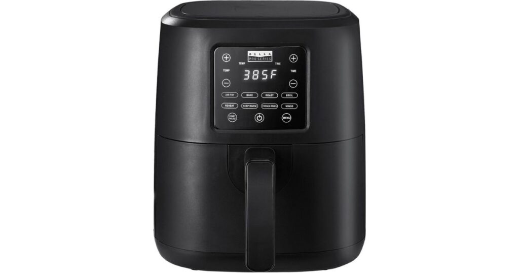 Freidora de Aire Touchscreen bella PRO 4.2-Qt en color negro