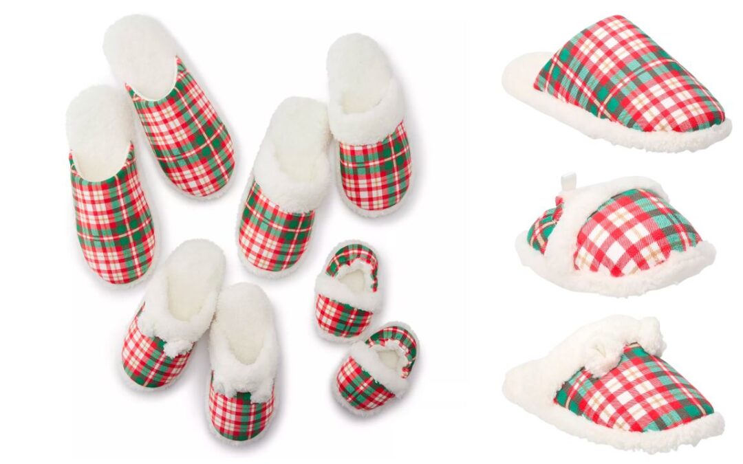Jammies Plaid Scuff Family Slipper Collection de $7.00 hasta $10.50 (Reg. $20 – $30)