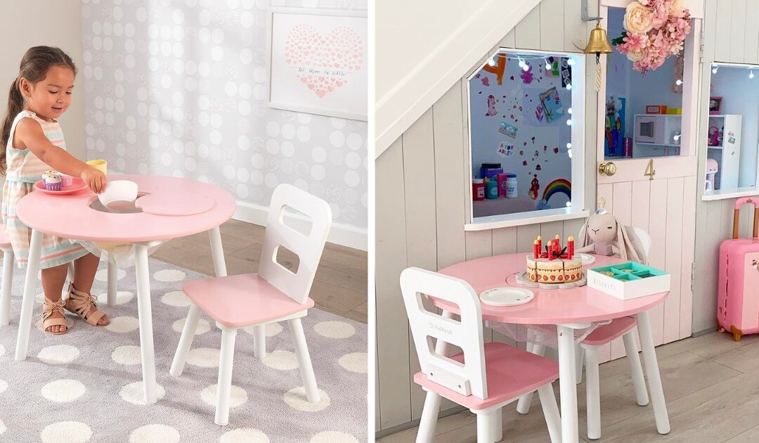 Juego de Mesa de Madera KidKraft con 2 Sillas SOLO $39 (Reg $65)