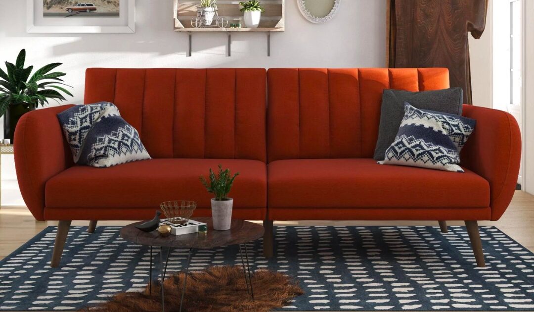 Novogratz Brittany Futon Sofa Bed SOLO $152 (Reg $365)