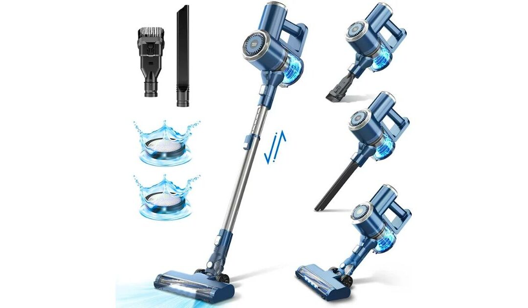 Prettycare Cordless Stick Vacuum Cleaner Lightweight SOLO $79.99 (Reg. $300)