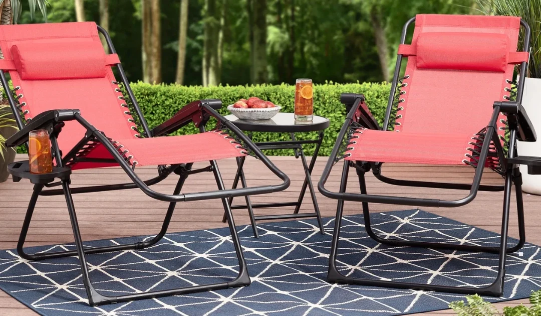 Set de 2 Sillas Mainstays Zero Gravity SOLO $47.75 en Walmart (Reg $79)