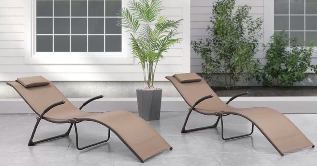 Set de 2 Sillas para Patio