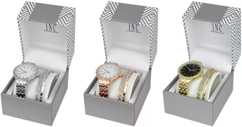 Set de Reloj Pulsera I.N.C. International Concepts 36mm