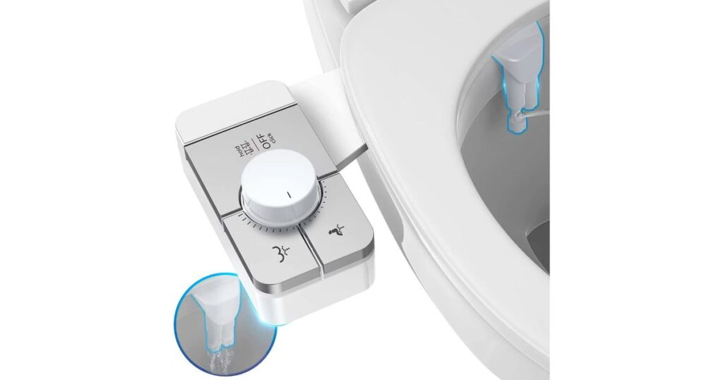 Ultra-Slim Bidet Attachment for Toilet