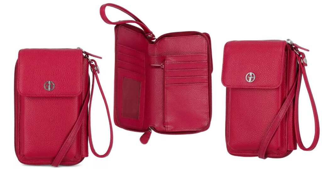 Wallet-Giani-Bernini-Softy-Leather-Tech-Crossbody