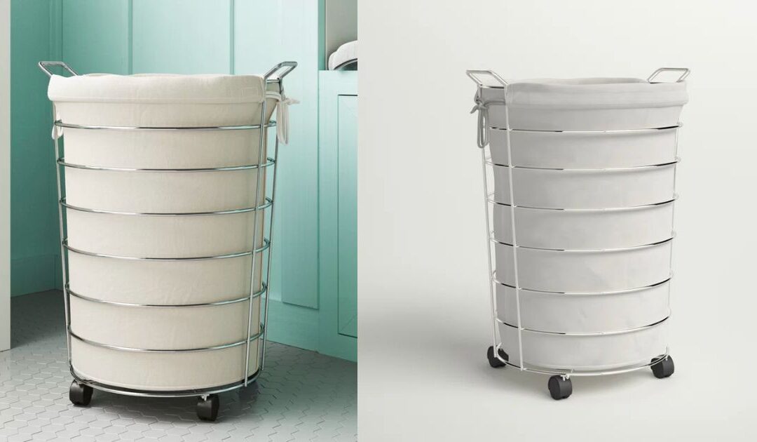 Wayfair Basics Rolling Laundry Hamper a solamente $49.99 (Reg $73) y Envío Gratis