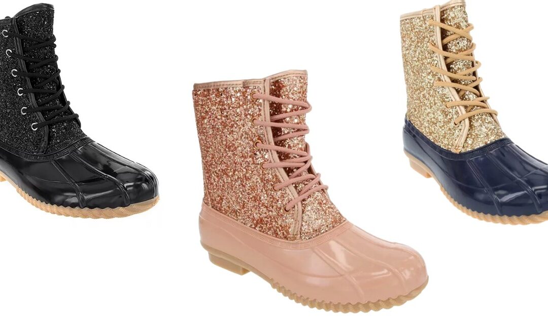 Skylar Glitter Duck Boots Para Mujeres SOLO $15.75 (Reg $45)