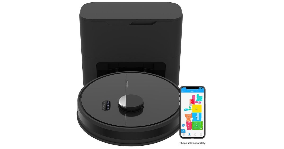 bObsweep - Dustin Wi-Fi Connected Self-Emptying Robot Vacuum and Mop