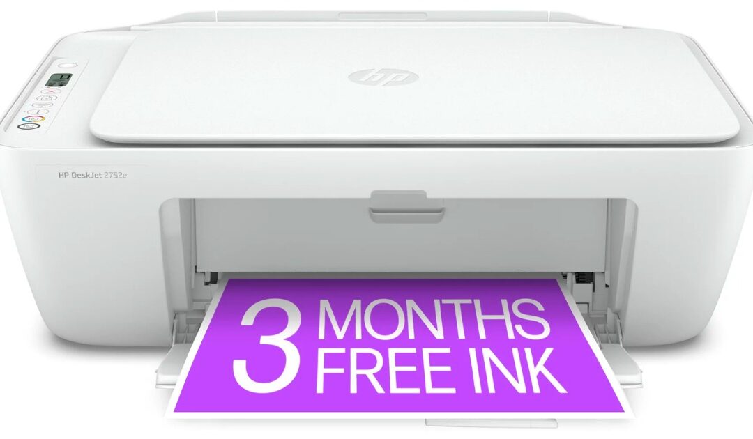 HP DeskJet 2752e All-in-One + 3 Meses de Tinta GRATIS SOLO $39 (Reg $59)