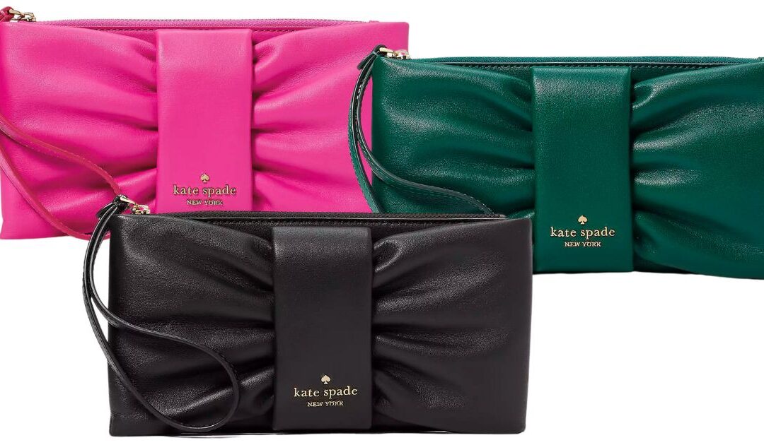 Kate Spade Millie Bow Medium Wristlet SOLO $89 (Reg. $279)