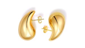 Pantallas-Chunky-Gold-Teardrop-Hoops