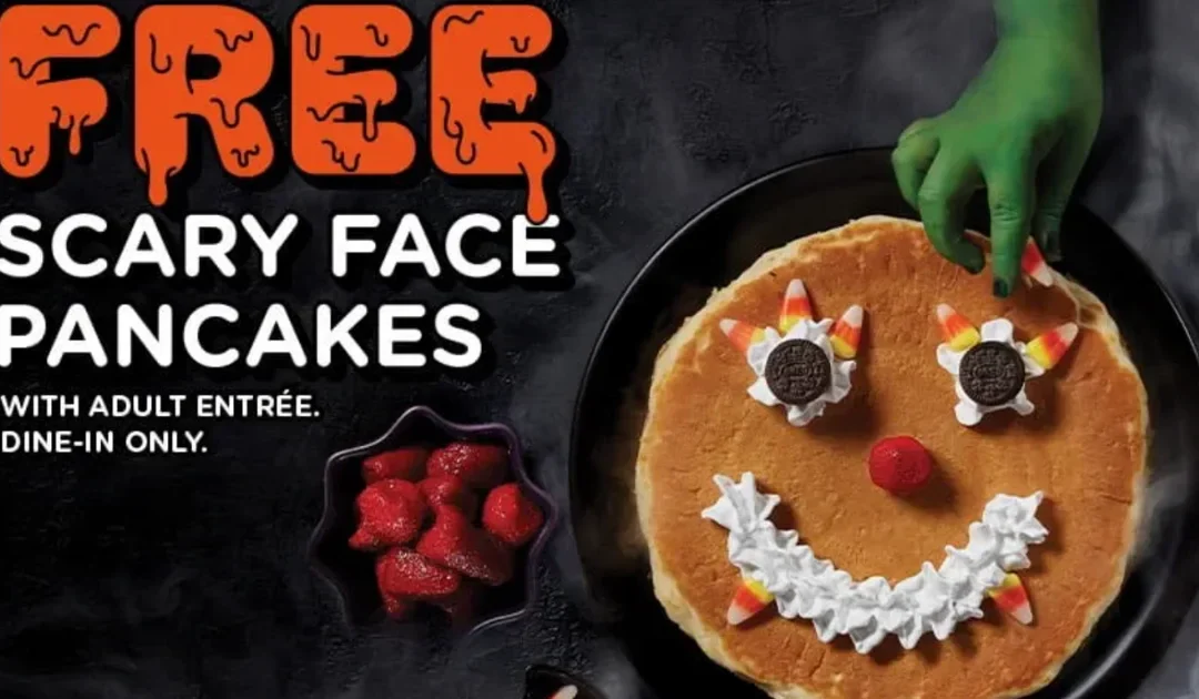 Scary Face Pancake GRATIS en IHOP