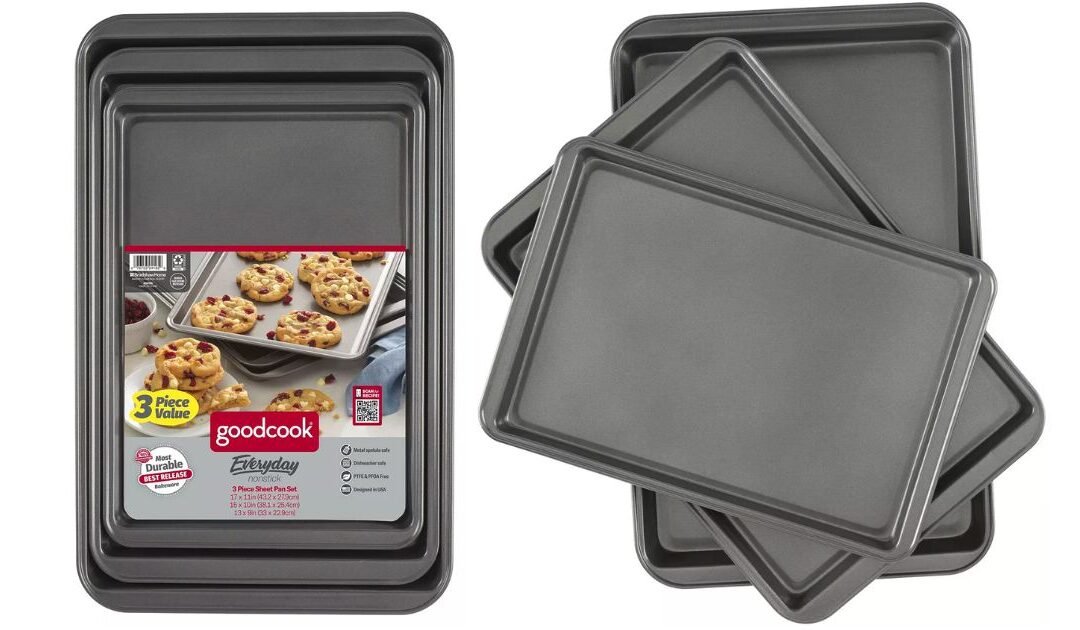 Set de 3 Bandejas para Hornear goodcook a solo $14.99 en Macy’s (Reg. $43)