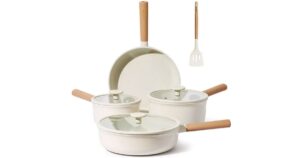Carote Nonstick Pots and Pans Set, 8 Pcs