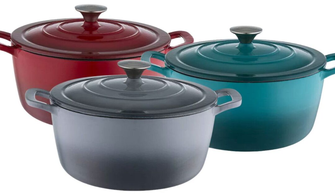 Food Network Ombre Enameled Cast-Iron Dutch Oven 3.5-qt SOLO $39.99 en Kohl’s (Reg. $60)