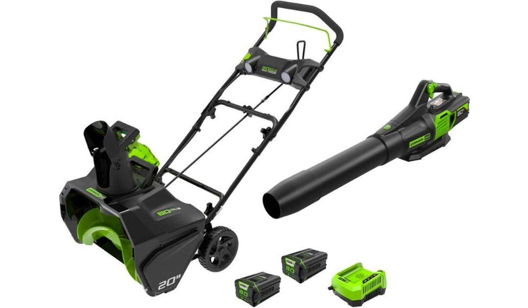 Combo Kit de Invierno Greenworks SOLO $499.99 en Best Buy (Reg. $1,200)